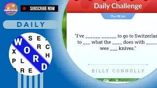 Word Search Explorer: Daily Challenge (January 8, 2026)