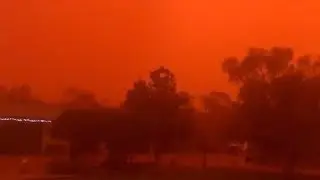 Dust storm turns sky blood red in outback Australia