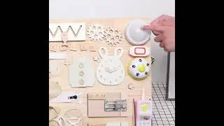 🧠 Montessori Wooden Busy Board &ndash; Sensory Activity Toy for Toddlers Keep little hands learning !