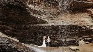 Waterfall Elopement near Asheville, NC | Elope Outdoors | Amber + Christopher