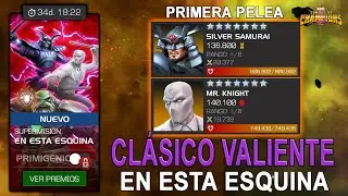 Silver Samurai & Mr Knight En Este Esquina CL&Aacute;SICO VALIENTE | Primera Pelea | MCOC V&iacute;deo 1238
