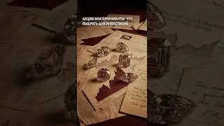 Акции или бриллианты: куда лучше инвестировать? #бриллианты #инвестиции #jewelry #diamond #viral