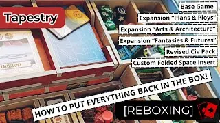 Reboxing | Tapestry (+ all 3 Expansions, Revised Civ Pack + Custom Folded Space Insert)