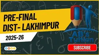 Maths Question Paper Pre final  Lakhimpur District of Class-10  