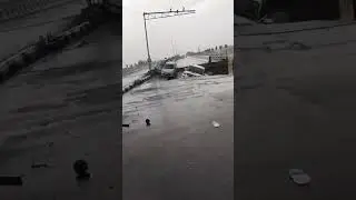 bridge damage in flood
