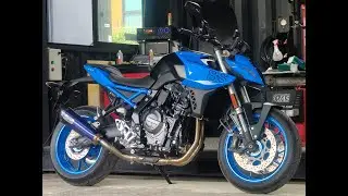FULL SYSTEM POWER BOMB AK SHORTY BLUE COLOR 35 CM SUZUKI 8S 8R