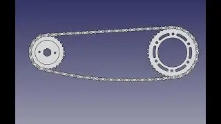 FREECAD #61 - TRANSMISSION CHAIN (2)