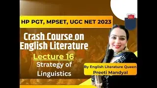 Strategy of Linguistics | Preeti Mandyal | JRF | Pocket Padhayi | Super TET | DSSSB | English