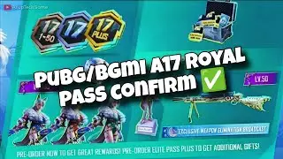 PUBG / BGMI A17 Royale Pass Leaks 🔥 | Full RP 1&ndash;100 Rewards | New Skins & Outfits 🥶