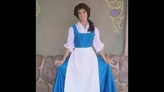 Princess belle striking poses