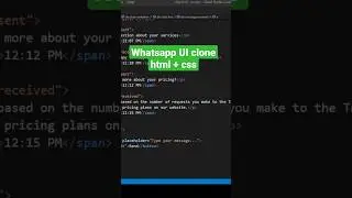 design whatsapp and messenger clone html css #shortvideo #tutorial #shorts #learning