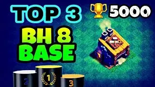 TOP 3 BUILDER HALL 8 BASE LAYOUTS WITH REPLAY | TOP BH8 BEST BASES IN COC | CLASH OF CLANS