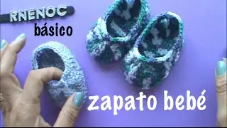 ZAPATO PARA BEBE BASICO PUNTO ALTO, #GANCHILLO #CROCHET