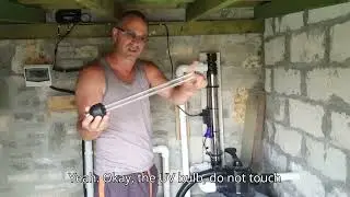 how to replace a UV ultraviolet bulb on a swimming pool plant room
