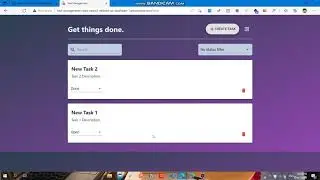 Demo Task Management web application - Task Management