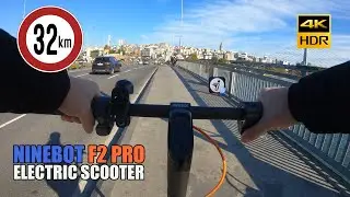 Segway Ninebot F2 Pro Electric Scooter - Istanbul 12 Minutes Long Ride (Environment Sound Only) 4K