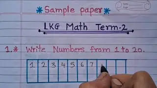 LKG math annual worksheet|Preparations for annual exam LKG |sample paper math LKG 
