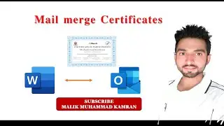 How to Mail Merge Certificates  in Urdu || Hindi