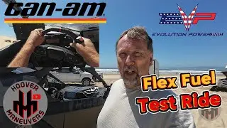 Can Am Maverick R dune Oceano Dunes ride after Evolution Powersports Flex Fuel mod