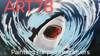 Gazeboo painting Ocean life ll Wall mural ll Wall art @art1359-santanu