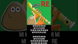 Pou music tutorial #flute #flutemusic #pou #instareels #shorts #fun #youtubeshorts