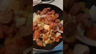 Tips on Food storage and future meal planning. While making rice and beans with smoked sausage. 