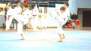 Aleksa Tosic, Ognjen Drobac & Aleksa Zoric, 4th Serbia Kwon Open 2011, teams-silver.AVI