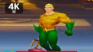 MultiVersus - ALL New 52 Aquaman Skin Win/Lose Animations (4K)