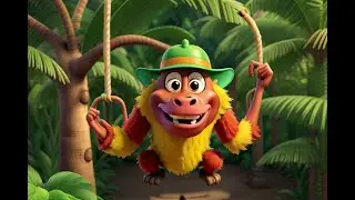 Mandrill's song KidsMusic|kidssongs|nursery rhymes|kids story time|DancingAnimals|CreativePlaytime