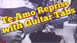 Te Amo Reprise Guitar lesson | Dum maro Dum | Guitar Tabs in Description