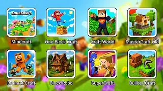 SuperCraft, Builder Craft, Minecraft PE, One Block, Craft World, MasterCraft, Brainrot, Block Robo