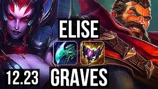 ELISE vs GRAVES (JNG) | 8/1/8, Rank 7 Elise, Legendary, 300+ games | EUW Grandmaster | 12.23