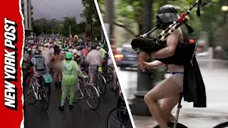 Naked Protesters Flood Portland Streets to Protest Federal Troops