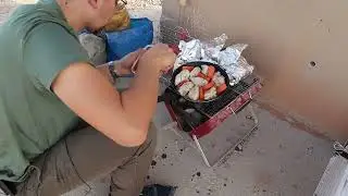 006 Как грилить на углях в сковородке? Grill on coals using pan? (in Thumamah National Park)
