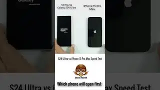 Which Phone Will Open First |  S24 Ultra vs iPhone 15 Pro Max Speed Test
