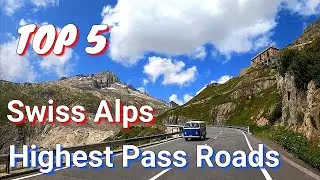 Top 5 h&ouml;chstgelegene Passstrasse innerhalb der Schweiz