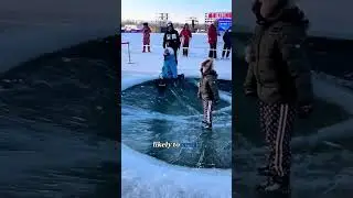 This Tiny Ice Hole Can Kill You #IceSafety #WinterSafety #DontTryThis#games