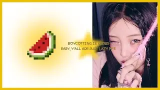 boycotting is easy, y'all are just lazy!