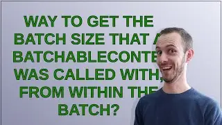 Salesforce: Way to get the batch size that a BatchableContext was called with, from within the ba...