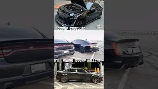 1,000 Hp CTS-V3 vs 1,000 Hp hellcat 🤯🤯 black on black crime😭