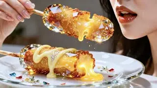 Ultra Satisfying ASMR | Making Glass Corn Hot Dog 🌭🧀💎 | Creating Satisfying and Relaxing Sounds 🎧