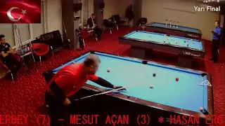 Antalya Pool Bilardo İl Şampiyonası Yarı Final Ma&ccedil;ları