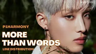 P1HARMONY - ‘MORE THAN WORDS’ (Line Distribution+Color Coded) REQUESTED
