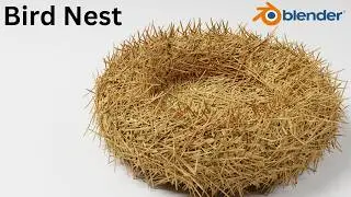 How to Make a Realistic Bird Nest in Blender with Particles (Beginner-Friendly!)