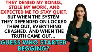 THEY DENIED MY BONUS, STOLE MY WORK, AND EXPECTED ME TO STAY QUIET. BUT WHEN THE SYSTEM BUT WHEN THE
