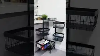 Portable metal kitchen trolley for fruit vegetable snacks online available on Amazon Flipkart