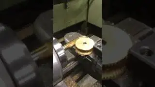 Primitive worm gear hobbing with a tap