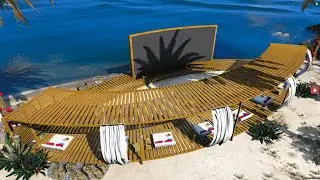 CINE BEACH | BUSCADOS RP | FIVEM | GTA V Roleplay Maps | Fivem Scripts | MLO