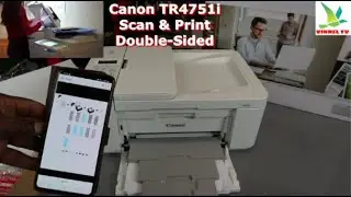 Как отсканировать документ на принтере Canon TR4751i. Печать в цвете с двух сторон, сохранение и отправка по электронной почте.
