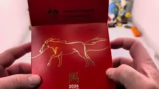 🪙🐎2026 lunar series year of the horse 🇦🇺🔥#2025 #unboxing #chinesenewyear #asmr#australiancoins#china